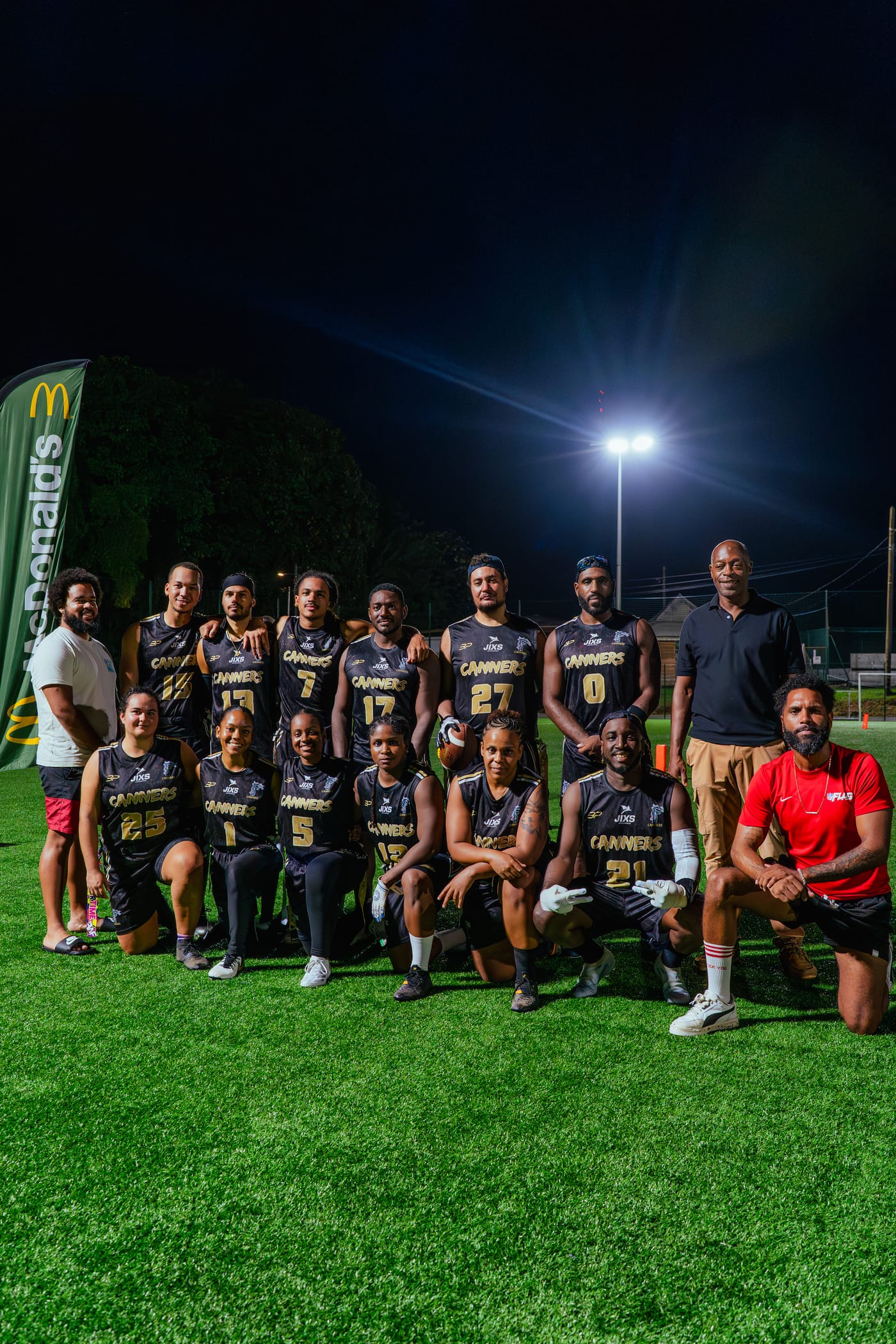 L'&eacute;quipe Canners Football